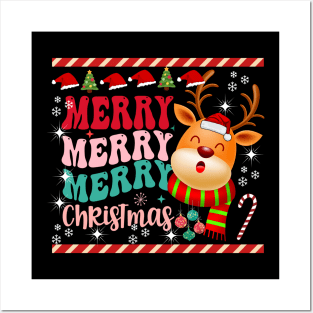 Merry Merry Christmas Design Posters and Art